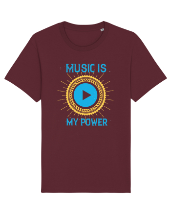 Music is My Power Burgundy
