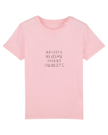 Rune Font Negru Cotton Pink