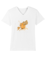 Cristal Oranj Tricou mânecă scurtă guler V Bărbat Presenter