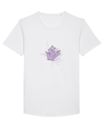 Cristal Violet Tricou mânecă scurtă guler larg Bărbat Skater