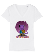 Motanos Tricou mânecă scurtă guler V Damă Evoker
