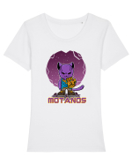 Motanos Tricou mânecă scurtă guler larg fitted Damă Expresser