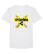 Vitamina thC Tricou mânecă scurtă guler larg Bărbat Skater