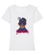 BioRoid Tricou mânecă scurtă guler larg fitted Damă Expresser