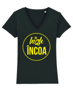 High incoa Tricou mânecă scurtă guler V Damă Evoker