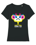 Miss Tricou mânecă scurtă guler larg fitted Damă Expresser