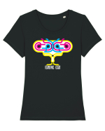 Sir Tricou mânecă scurtă guler larg fitted Damă Expresser