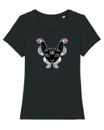 OctoKitty Tricou mânecă scurtă guler larg fitted Damă Expresser