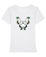OctoKitty Tricou mânecă scurtă guler larg fitted Damă Expresser