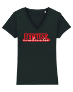 Because Combinatii Tricou mânecă scurtă guler V Damă Evoker