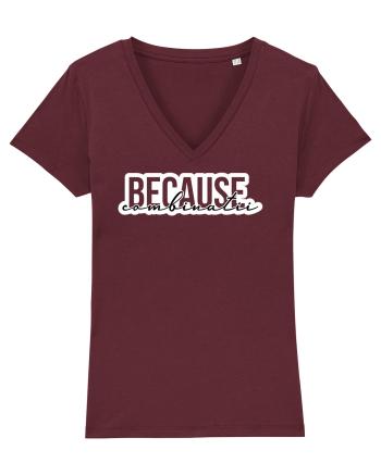 Because Combinatii Burgundy