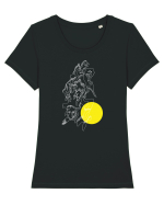 Soare Tricou mânecă scurtă guler larg fitted Damă Expresser