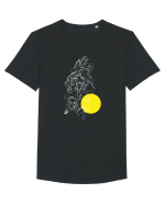 Soare Tricou mânecă scurtă guler larg Bărbat Skater