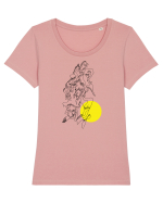 Soare Tricou mânecă scurtă guler larg fitted Damă Expresser