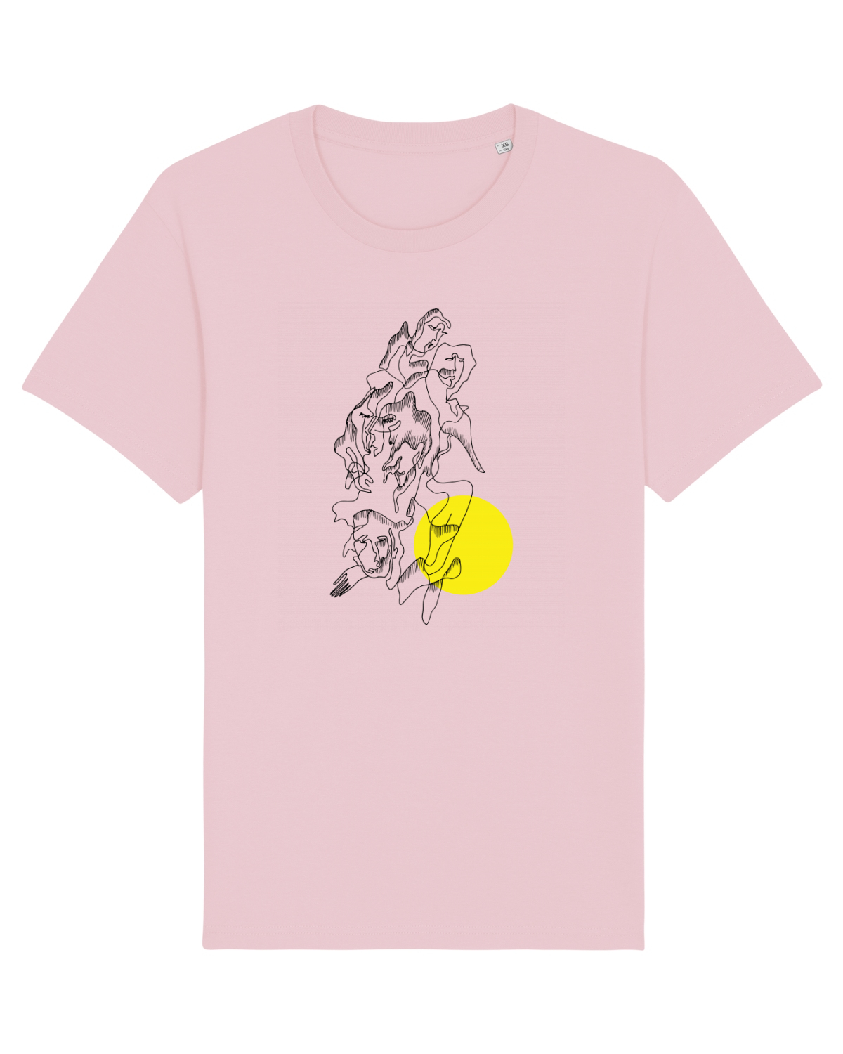 Tricou mânecă scurtă Unisex Rocker Cotton Pink