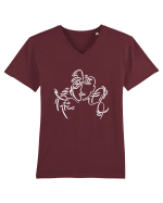 Adâncit în gânduri Tricou mânecă scurtă guler V Bărbat Presenter