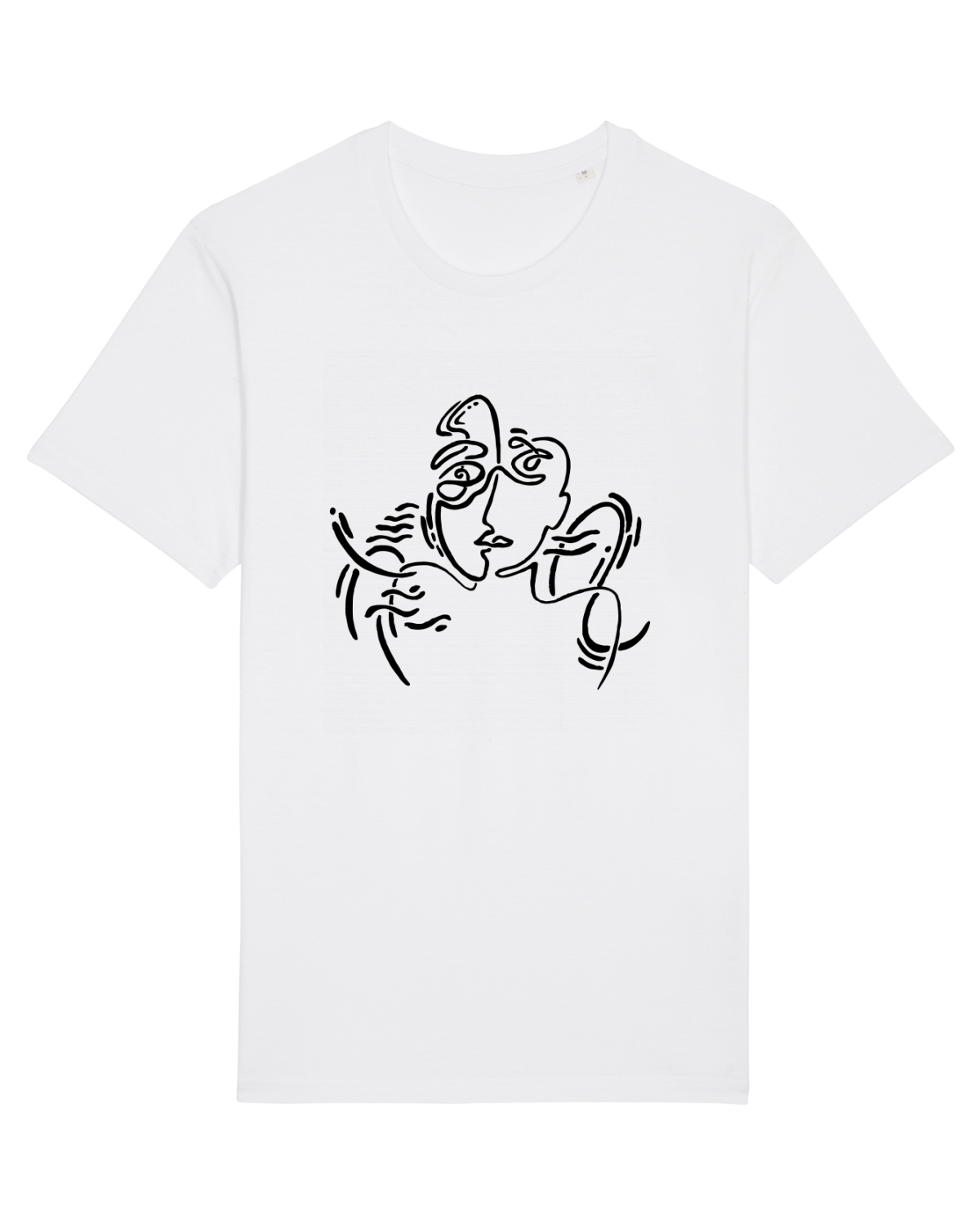 Tricou mânecă scurtă Unisex Rocker White