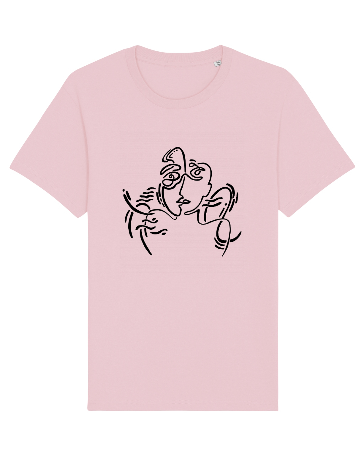Tricou mânecă scurtă Unisex Rocker Cotton Pink