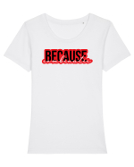 Because Combinatii Tricou mânecă scurtă guler larg fitted Damă Expresser