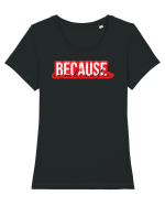 Because Combinatii Tricou mânecă scurtă guler larg fitted Damă Expresser