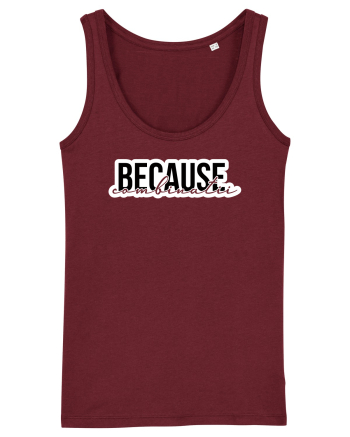 Because Combinatii Burgundy