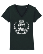 Fara Stres Tricou mânecă scurtă guler V Damă Evoker