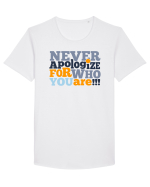 Zoe, fii bărbată! Tricou mânecă scurtă guler larg Bărbat Skater
