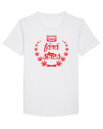 Fara Stres Tricou mânecă scurtă guler larg Bărbat Skater