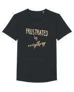 Frustrat ! Tricou mânecă scurtă guler larg Bărbat Skater