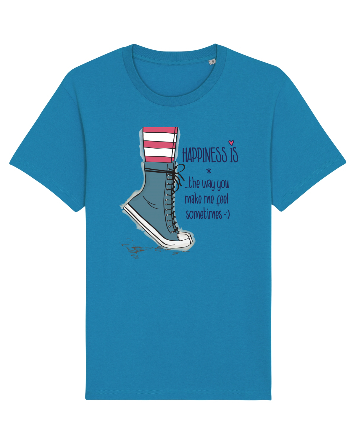 Tricou mânecă scurtă Unisex Rocker Azur