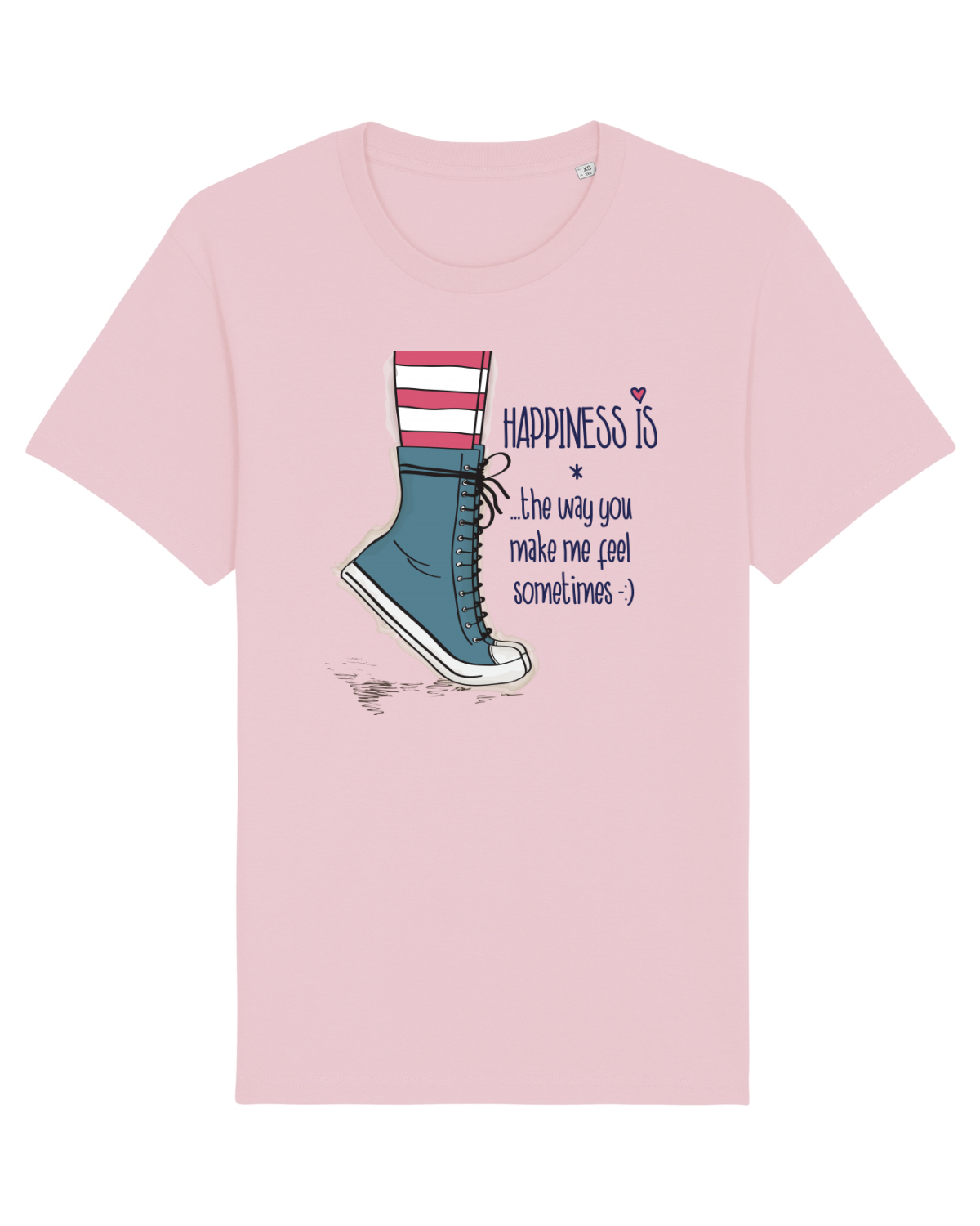 Tricou mânecă scurtă Unisex Rocker Cotton Pink