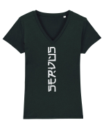 servus Tricou mânecă scurtă guler V Damă Evoker