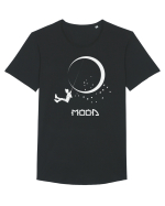 Dus-întors spre Lună – tricou pentru visători Tricou mânecă scurtă guler larg Bărbat Skater