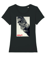 Enjoy it Tricou mânecă scurtă guler larg fitted Damă Expresser
