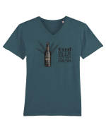 Bere Tricou mânecă scurtă guler V Bărbat Presenter