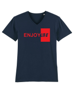 Enjoy life Tricou mânecă scurtă guler V Bărbat Presenter