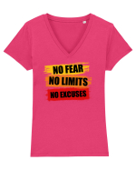 No limits Tricou mânecă scurtă guler V Damă Evoker