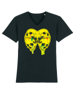 Skull Tricou mânecă scurtă guler V Bărbat Presenter