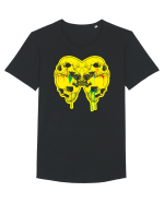 Skull Tricou mânecă scurtă guler larg Bărbat Skater