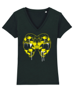 Skull Tricou mânecă scurtă guler V Damă Evoker