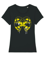 Skull Tricou mânecă scurtă guler larg fitted Damă Expresser