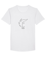Aer Tricou mânecă scurtă guler larg Bărbat Skater