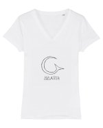 Apa Tricou mânecă scurtă guler V Damă Evoker