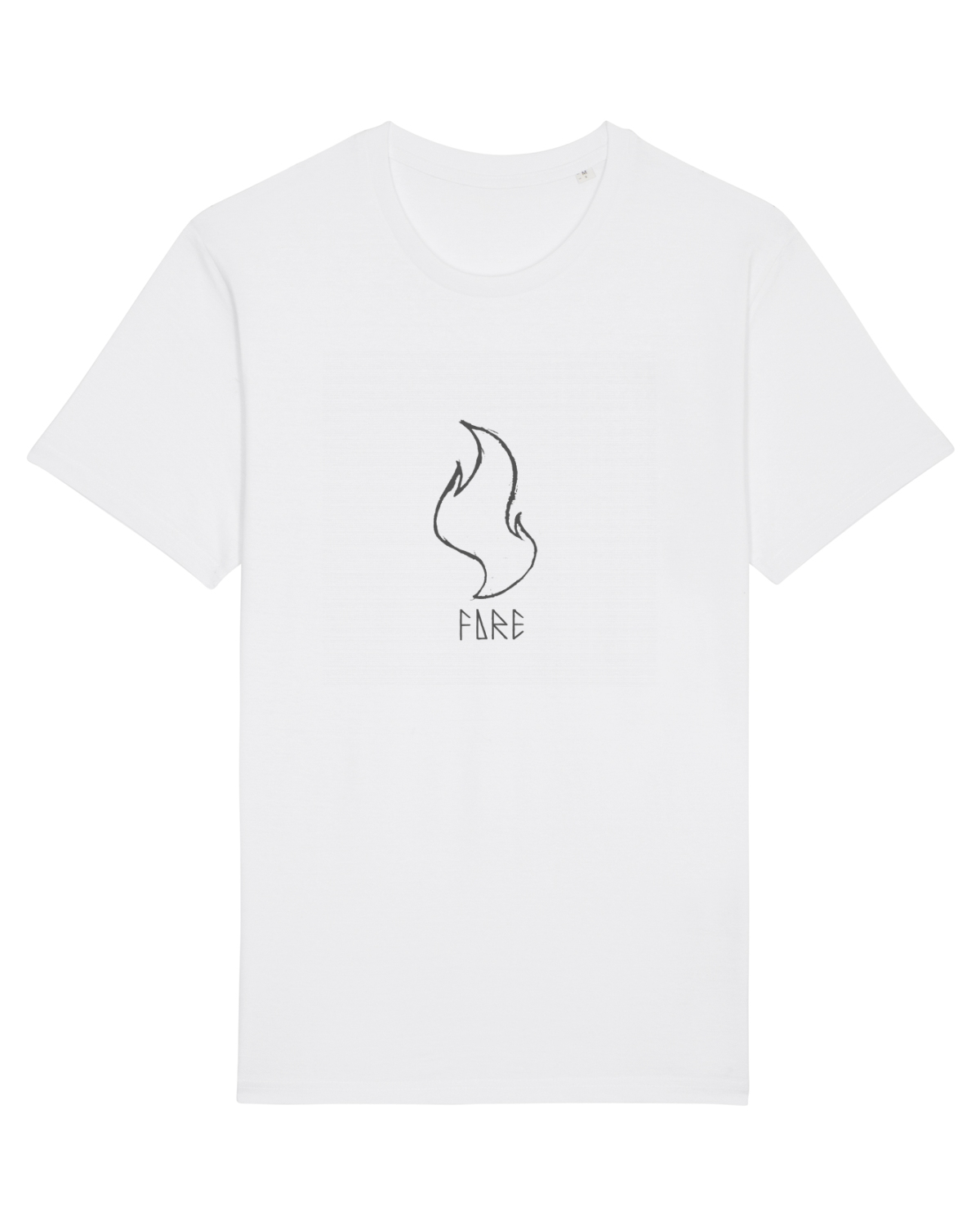 Tricou mânecă scurtă Unisex Rocker White