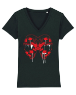 Skull Tricou mânecă scurtă guler V Damă Evoker