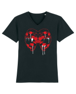 Skull Tricou mânecă scurtă guler V Bărbat Presenter