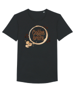 Coffee brake Tricou mânecă scurtă guler larg Bărbat Skater