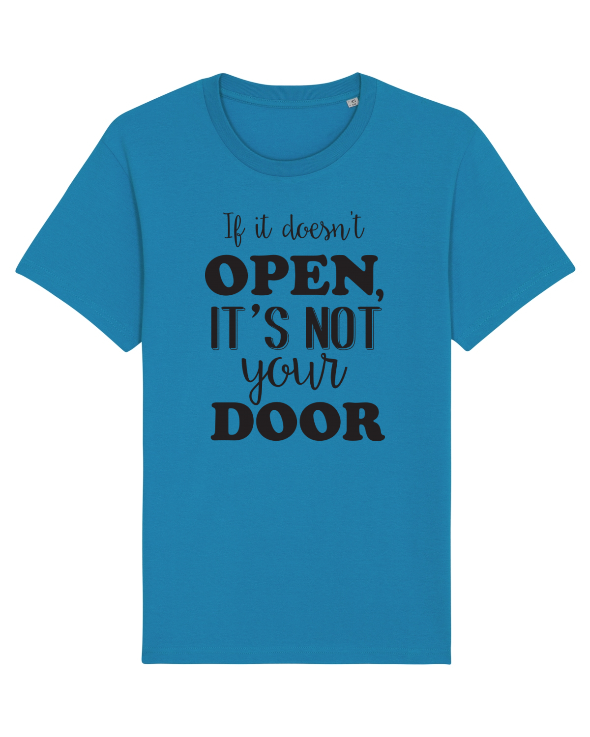 Tricou mânecă scurtă Unisex Rocker Azur