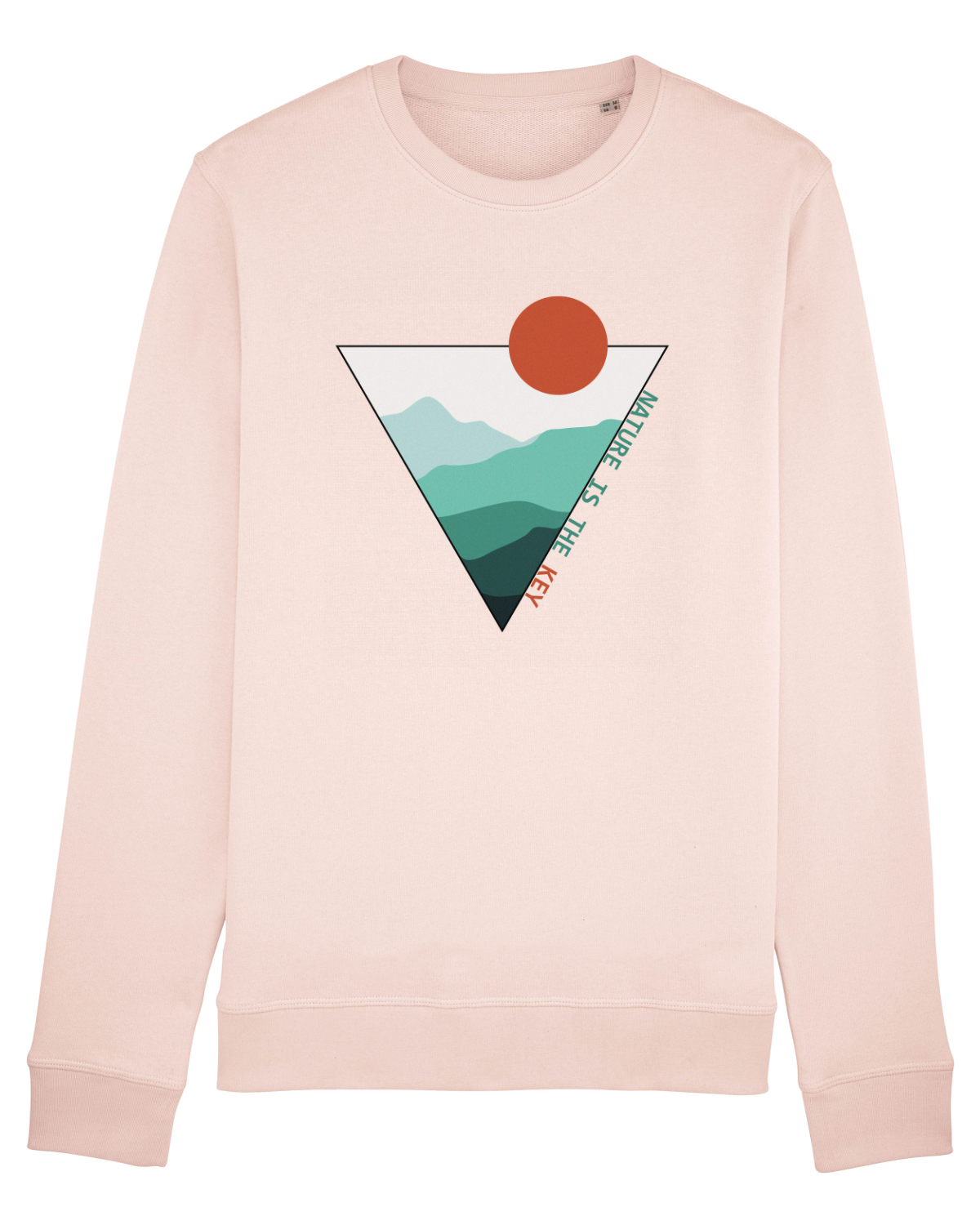 Bluză mânecă lungă Unisex Rise Candy Pink