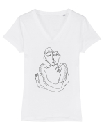Self embrace Tricou mânecă scurtă guler V Damă Evoker